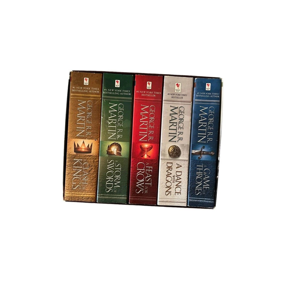 Game of Thrones Books A Song of Ice & Fire by George R.R. Martin 1-5 Box Set HBO